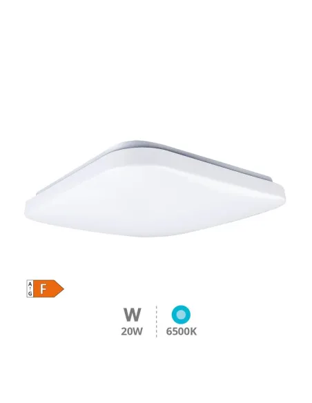 Plafón LED Cuadrado 20W 6500K GSC Bogen | Luz Blanca Fría