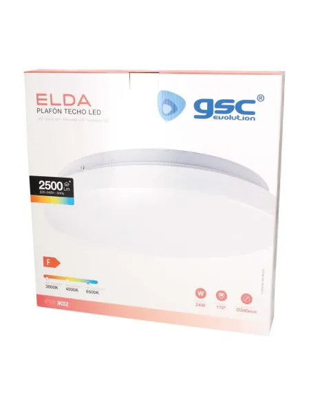 Plafón LED Redondo 24W 6500K GSC Elda | Luz Blanca Fría