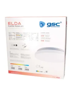 Plafón LED Redondo 24W 6500K GSC Elda | Luz Blanca Fría 2