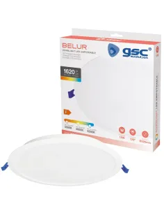 Downlight LED Redondo 18W 6500K GSC Belur | Luz Blanca Fría