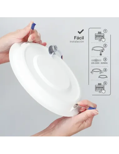 Downlight LED Redondo 18W 6500K GSC Belur | Luz Blanca Fría