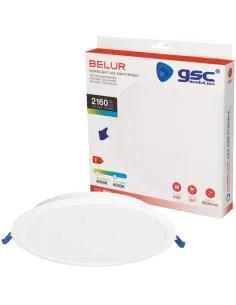 Downlight LED Redondo 24W 6500K GSC Belur | Luz Blanca Fría