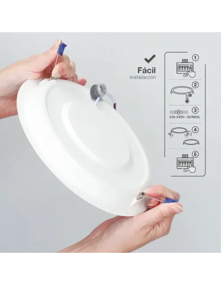 Downlight LED Redondo 24W 6500K GSC Belur | Luz Blanca Fría