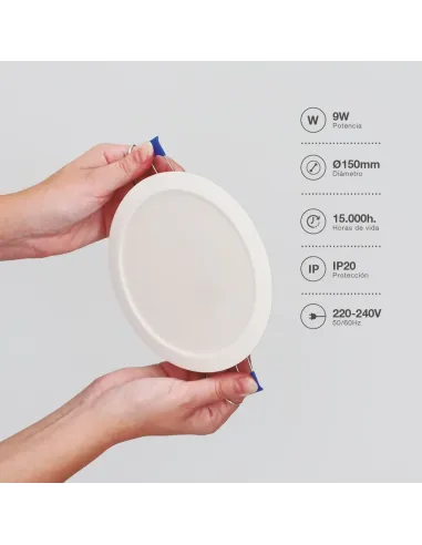 GSC  Downlight Empotrable LED Redondo 9W 4000K Belur  201000093
