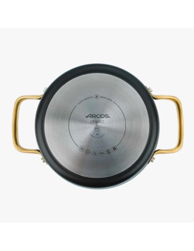 ARCOS Cacerola Cerámica Negra 20 cm 2,6 L Samoa 716922