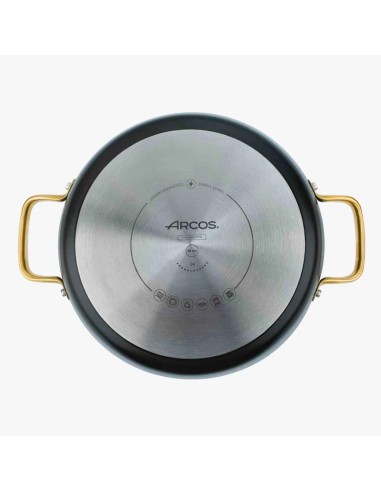 ARCOS Cacerola Cerámica Negra 28 cm 4,3 L Samoa 717122