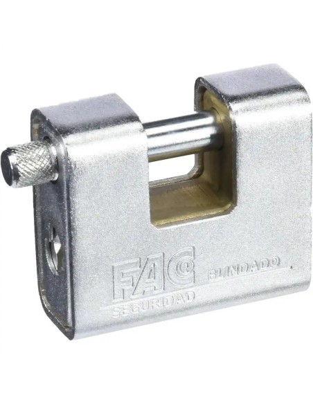 Candado Blindado FAC 60 mm | Latón Rectangular de Alta Seguridad