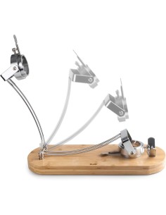 Jamonero IBILI Maestro Plegable Giratorio Inox + Bambú | 684220 2