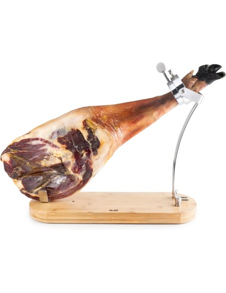Jamonero IBILI Maestro Plegable Giratorio Inox + Bambú | 684220