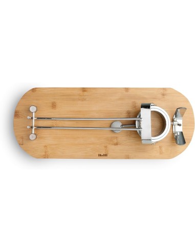 Jamonero IBILI Maestro Plegable Giratorio Inox + Bambú | 684220