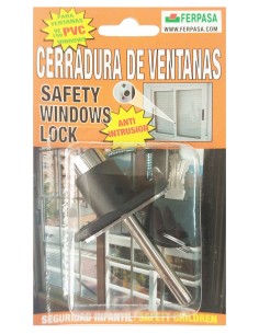 Cerradura Ventana FERPASA Negra Pin Largo | 13126