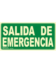 NMZ - A11406 - Señal Salida de Emergencia clase A 30 X 15 2