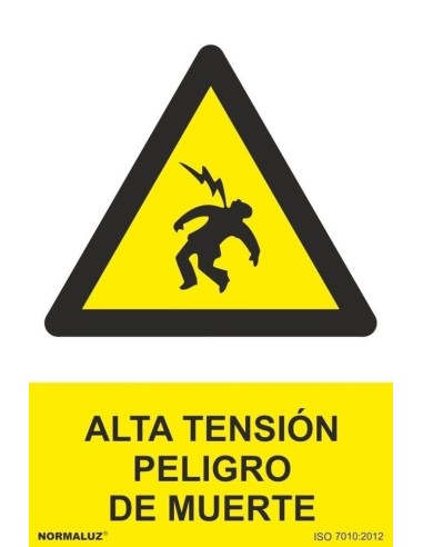 NMZ - RD30029 - Señal  Peligro Alta Tensión 21x30cm