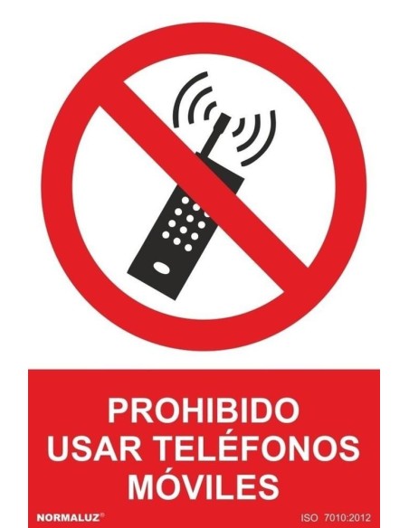 NMZ - RD40020 - Señal Prohibido Usar Teléfonos Móviles 21x30cm