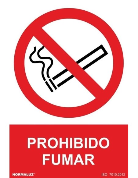 NMZ - RD41000 - Señal Prohibido Fumar 30 x 40 cm