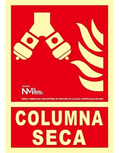 NMZ - B00126 - Señal Columna Seca 21x30 cm