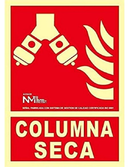 NMZ - B00126 - Señal Columna Seca 21x30 cm