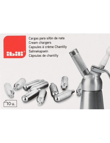 Cargadores Sifón Nata IBILI Caja 10 Unidades | 751000