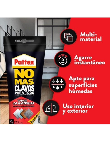 Pattex No mas clavos para todos los materiales 340 gr.