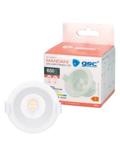 Aro LED Empotrable GSC 7W Luz Seleccionable Antideslumbrante