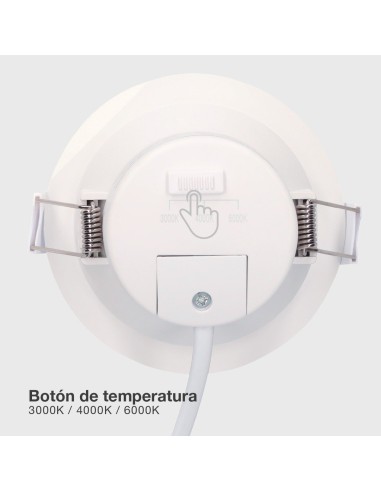 Aro LED Empotrable GSC 7W Luz Seleccionable Antideslumbrante