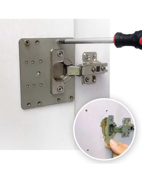 Placa Reparación Bisagra Cazoleta MICEL BC14 90×90 mm