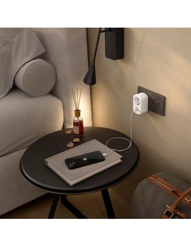 Adaptador SIMON Schuko 16A + USB A y C | CL610306