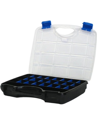 Organizador Tayg 024559 abierto en ángulo superior resaltando la profundidad y capacidad del estuche