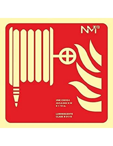 NMZ - A03408 - Señal Clase A  Manguera 420 x 420 mm PVC