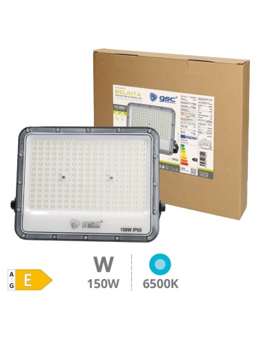 Proyector LED GSC Belinta 150W 6500K IP65 Negro