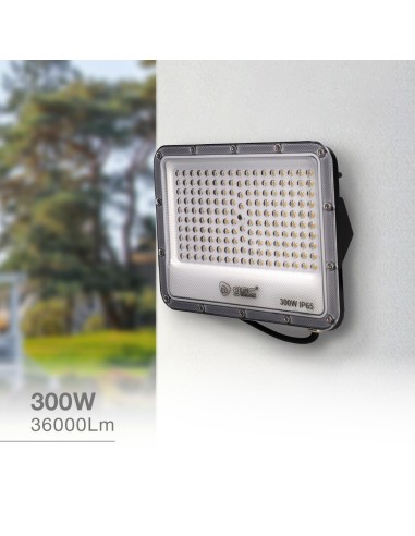 Proyector LED GSC Belinta 300W 6500K IP65 Negro