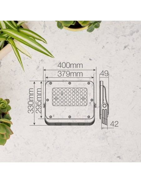GSC - Proyector aluminio LED Belinta 300W 6500K IP65 Negro