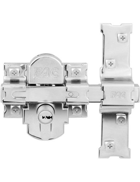 Cerrojo FAC 311-L/80 Classic acabado níquel con perfil europeo