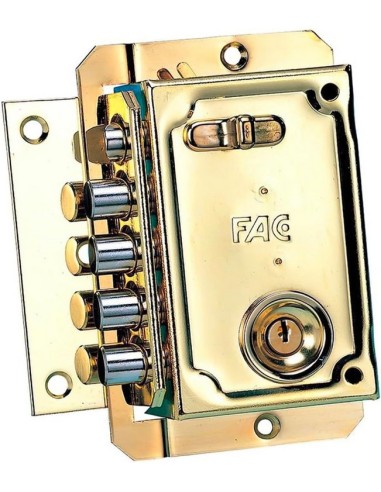 FAC - Cerradura sobreponer S-90 IZDA.Dorada