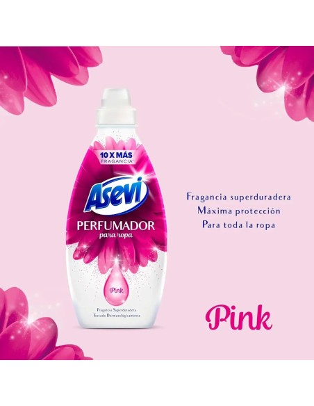 Composición artística de la esencia Asevi Pink resaltando su capacidad superfijadora.