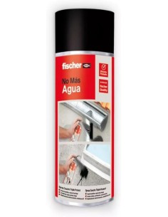 FISCHER - Silicona líquida en spray 500ml Negro para sellar e impermeabilizar fugas de agua, grietas