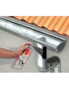 FISCHER - Silicona líquida en spray 500ml Negro para sellar e impermeabilizar fugas de agua, grietas 2