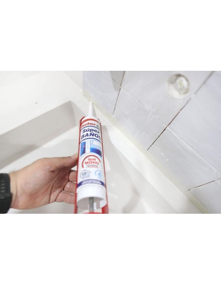 FISCHER - Silicona superbaños blanca -280 ml