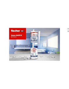FISCHER - Silicona superbaños transparente -280 ml 2