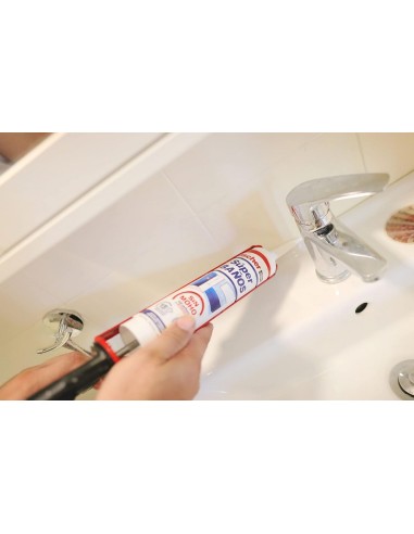 FISCHER - Silicona superbaños transparente -280 ml