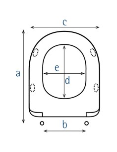 Tapa de inodoro blanca modelo Estoli Milos con asiento sutilmente abierto y sistema de bisagras de montaje inferior. 2