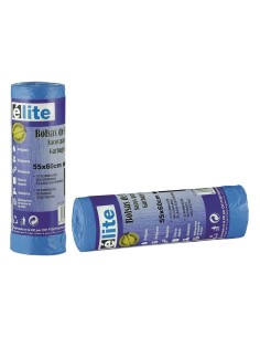 BOLSA 30L AUTOCIERRE AZUL 55*60 ELITE 15U