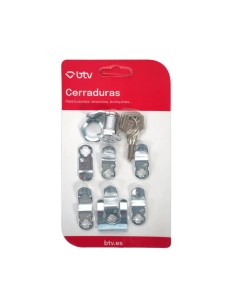 BTV - Kit cerradura buzon diamante cromo