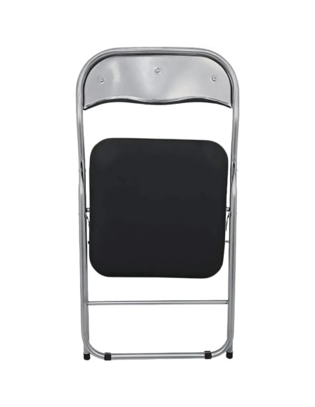 Silla Plegable Acolchada 7house Negra | 44x46x79cm