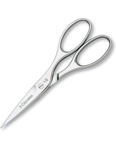 3 CLAVELES - Tijera para cocina acero inoxidable 8"