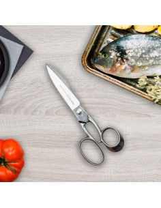 3 CLAVELES - Tijera cocina profesional acero inoxidable 8" 2