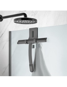 Metaltex - Rasqueta de ducha. Limpiacristales con Soporte 2