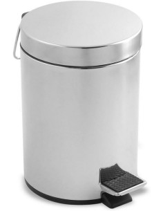 Metaltex - Cubo Pedal Redondo INOX. 12 LTS,