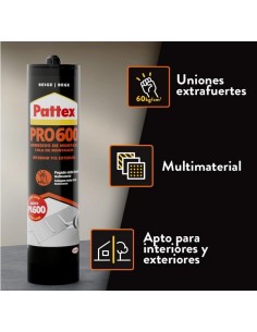 Pattex - PRO600 Adhesivo de montaje cartucho 300ml 2