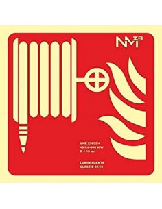 NMZ - RD03108 Señal manguera 420 x 420 mm PVC Clase B